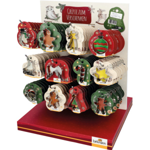Display Ausstecher, Weihnachtsgrüsse, 120 Stück Display Ausstecher, Weihnachtsgrüsse, 120 Stück