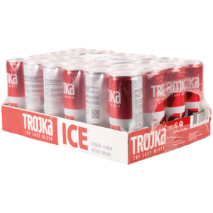 Trojka Ice Vodka Mixed Dose 4% Vol, 24 x 25 cl Trojka Ice Vodka Mixed Dose 4% Vol, 24 x 25 cl