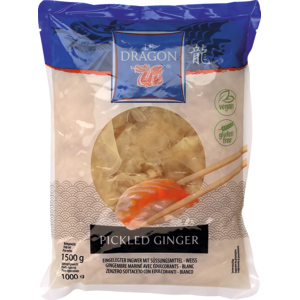 Le Dragon eingelegter Sushi Ingwer weiss, 10 x 1 kg