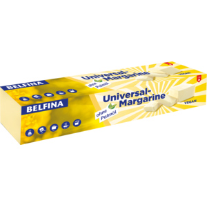 Belfina Universalmargarine, Stange, vegan, palmfrei, 6 x 1 kg Belfina Universalmargarine, Stange, vegan, palmfrei, 6 x 1 kg