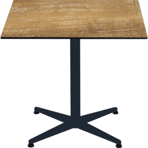 Cherry Wood HPL Tisch 80 x 80 cm schwarz