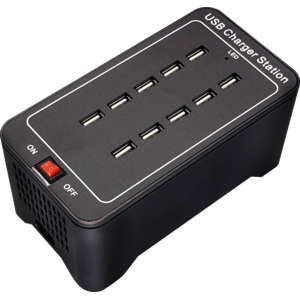 Securit Multicharger mit 10 USB-A Ladebuchsen
