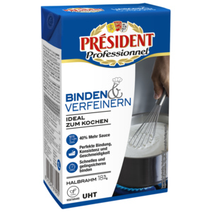 Président Crème légère 18 %, zum Binden und Verfeinern, 6 x 1 l