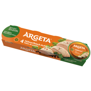 Argeta Hühnerfleischaufstrich, 4 x 95 g