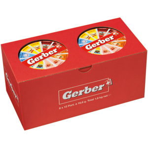 Gerber Assortiert ohne Kräuter, 12er, 8 x 200 g Gerber Assortiert ohne Kräuter, 12er, 8 x 200 g