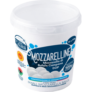 Nuova Casearia Mozzarella di Bufala Campana DOP, 10 x 50 g Nuova Casearia Mozzarella di Bufala Campana DOP, 10 x 50 g