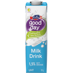 Emmi good day Lait sans lactose 1,5%, UHT, 1 l