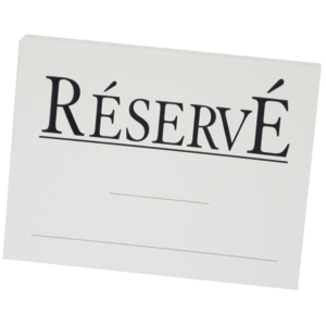 Gefu Ersatzkarte Reserviert Pack zu 100 Stück Gefu Ersatzkarte Reserviert Pack zu 100 Stück