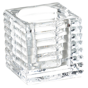 Glaswindlicht Quadrat, transparent, 6 x 6 cm Glaswindlicht Quadrat, transparent, 6 x 6 cm