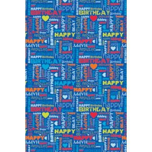 Geschenkpapier Happy Birthday 70 cm x 10 m Rolle zu 70 cm x 10 m Geschenkpapier Happy Birthday 70 cm x 10 m Rolle zu 70 cm x 10 m