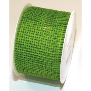 Geschenkband Jute 60 mm x 10 m grün Rolle zu 60 mm x 10 m
