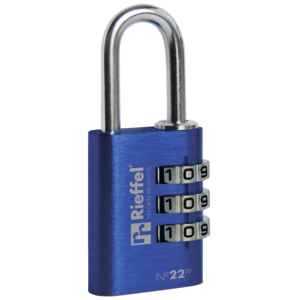 Robert Rieffel Zahlenschloss Alu blau Robert Rieffel Zahlenschloss Alu blau