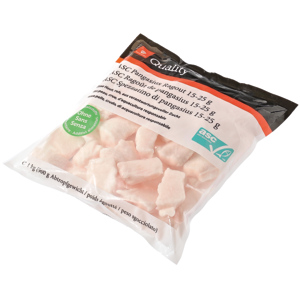 Quality ASC Pangasius Ragout, tiefgekühlt, 1 kg