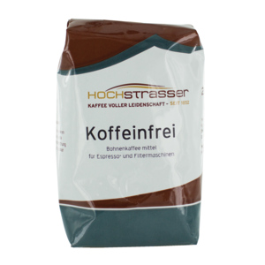 Hochstrasser Kaffee koffeinfrei Bohnen, 4 x 250 g Hochstrasser Kaffee koffeinfrei Bohnen, 4 x 250 g