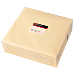 Quality Servietten Airlaid, 40 x 40 cm, champagne, 50 St Quality Servietten Airlaid, 40 x 40 cm, champagne, 50 St