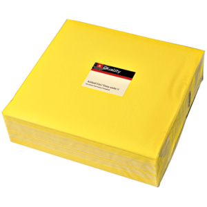 Quality Servietten Airlaid, 40 x 40 cm, gelb, 50 St