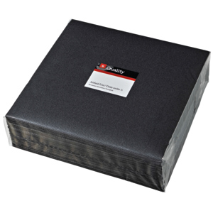 Quality Servietten Airlaid, 40 x 40 cm, schwarz, 50 St Quality Servietten Airlaid, 40 x 40 cm, schwarz, 50 St