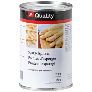 Quality Spargelspitzen medium, 12 x 280 g