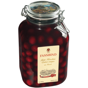 Fassbind Rote Kirschen im Kirsch, 3 kg Fassbind Rote Kirschen im Kirsch, 3 kg
