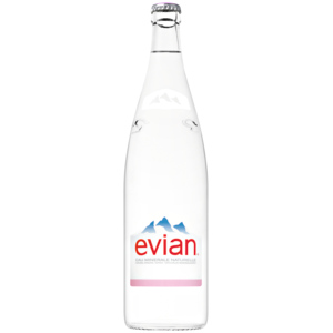 Evian ohne Kohlensäure MW, Glas 1 l Evian ohne Kohlensäure MW, Glas 1 l