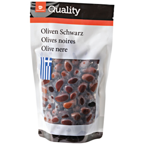 Quality Griechische Oliven, Kalamata, schwarz,  600 g