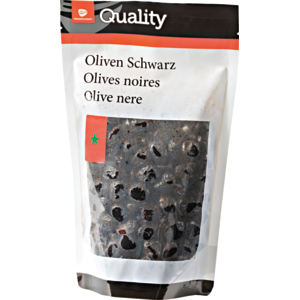 Quality Marokkanische Oliven, à la Grecque, schwarz, 600 g