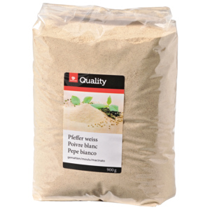 Quality Pfeffer, weiss, gemahlen, 900 g