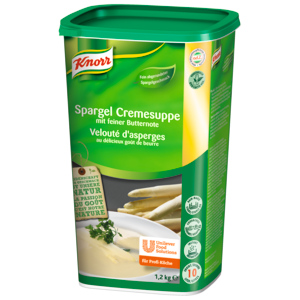 Knorr Spargel Cremesuppe mit feiner Butternote, 1,2 kg Knorr Spargel Cremesuppe mit feiner Butternote, 1,2 kg