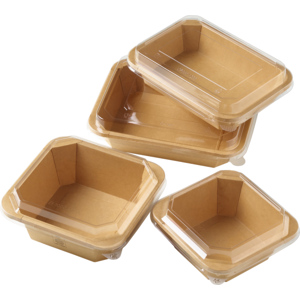 Quality Deckel zu Schalen eckig 750 ml, Pack zu 50 Stück Quality Deckel zu Schalen eckig 750 ml, Pack zu 50 Stück