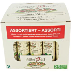 Altes Dorf Würfel assortiert 40%, 25 x 2 cl