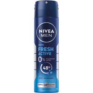 Nivea Deo Aerosol Men Fresh Active, 2 x 150 ml