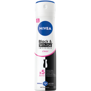 Nivea Deo Aerosol Invisible for black & white, 2 x 150 ml