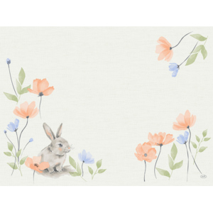 Bio Dunicel Tischset Bunny Bloom, 30 x 40 cm, 100 St