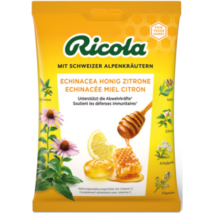 Ricola Echinacea Honig Zitrone mit Zucker, 12 x 75 g Ricola Echinacea Honig Zitrone mit Zucker, 12 x 75 g