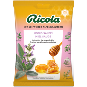 Ricola Honig Salbei mit Zucker, 75 g Ricola Honig Salbei mit Zucker, 75 g
