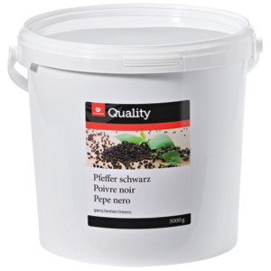 Quality Pfeffer schwarz ganz, 3 kg Quality Pfeffer schwarz ganz, 3 kg