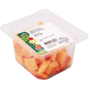 Papaya Würfel grob, 500 g Papaya Würfel grob, 500 g