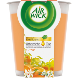 Air Wick Grosse Wohlfühl-Dufkerze Citrus, 220g Air Wick Grosse Wohlfühl-Dufkerze Citrus, 220g
