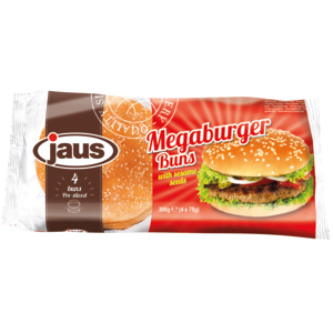 Jaus Megaburger Buns Sesam, 7 x 300 g