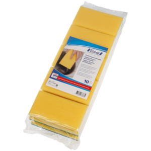 Eponge abrasive Profi, vert jaune, 10 pièces