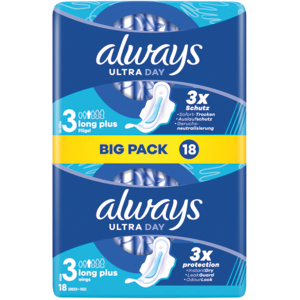 Always Damenbinden ultra, long plus, 18 St Always Damenbinden ultra, long plus, 18 St