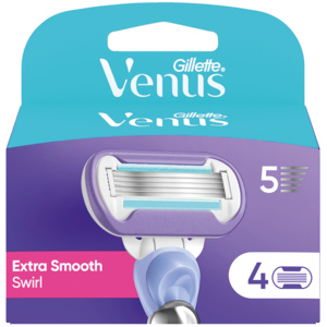 Gillette Rasierklingen Venus Extra Smooth Swirl, 4 Stück