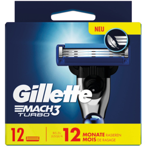 Gillette Rasierklingen Big Pack, Mach3 Turbo, 12 St Gillette Rasierklingen Big Pack, Mach3 Turbo, 12 St