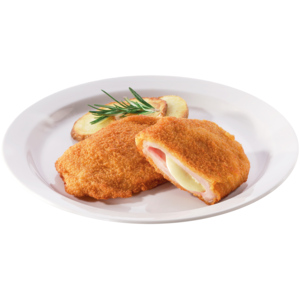 Fredag Schweins Cordon bleu, geformt, paniert, frittiert, tiefgekühlt ca. 150g, 4 x 1,2 kg