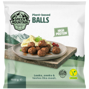 The Green Mountain Plant-based Balls, tiefgekühlt, 1,5 kg The Green Mountain Plant-based Balls, tiefgekühlt, 1,5 kg