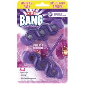 Cillit Bang 6in1 WC-Farbspüler, Wilde Orchidee, 2 x 35 g Cillit Bang 6in1 WC-Farbspüler, Wilde Orchidee, 2 x 35 g