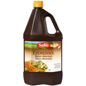 Sabo Erdnussöl raffiniert, 4 x 3 l