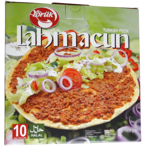 Yörük Lahmacun Pizza 28 cm, tiefgekühlt, 10 x 180 g Yörük Lahmacun Pizza 28 cm, tiefgekühlt, 10 x 180 g