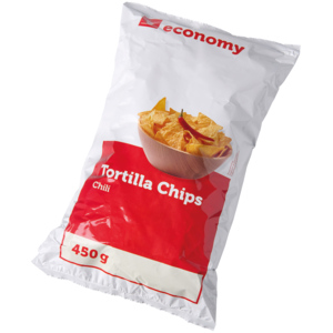 Economy Tortilla Chips Chili, 450 g