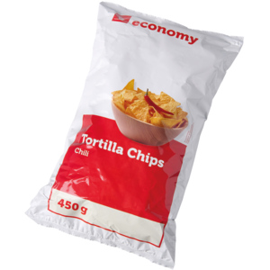 Economy Tortilla Chips Chili, 12 x 450 g Economy Tortilla Chips Chili, 12 x 450 g
